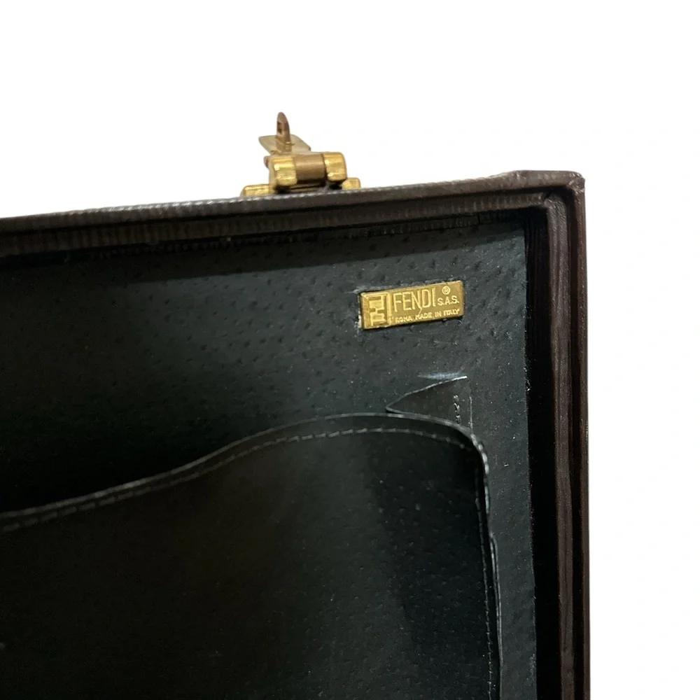 Vintage Fendi Zucca Briefcase attaché